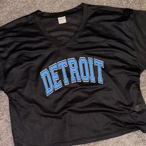 Black Detroit Mesh Jersey Top by Kiloh Co